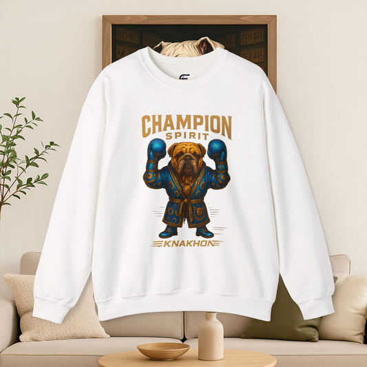 Champion Spirit Sweatshirt - Unisex, Dog Lover Gift, Cute Pet Sweatshirt, Fun Casual Wear, Fitness Motivation Apparel