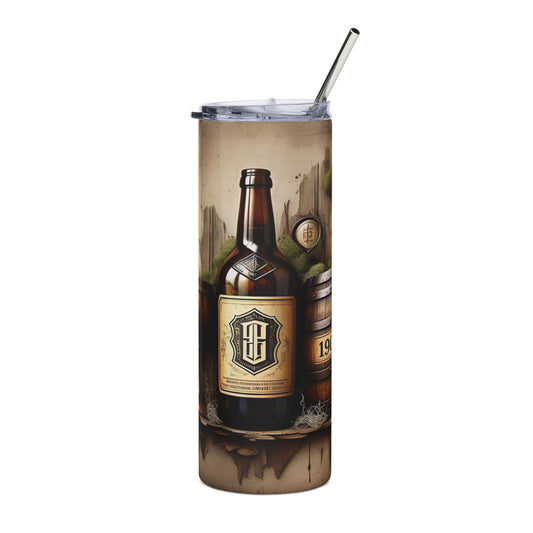 A copy of the 20 oz stainless steel tumbler, this stylish beer mug is perfect for holidays and outdoor adventures.