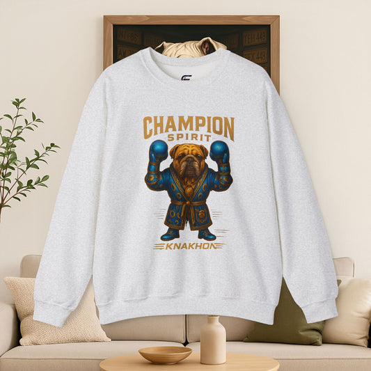 Champion Spirit Sweatshirt - Unisex, Dog Lover Gift, Cute Pet Sweatshirt, Fun Casual Wear, Fitness Motivation Apparel