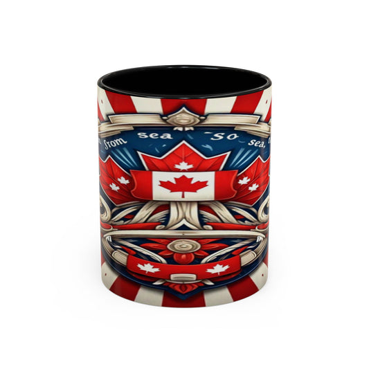 Bright Canadian Maple Leaf Accent Coffee Mug, 11 and 15 oz. EK01