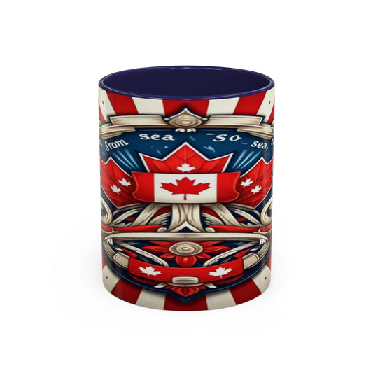 Bright Canadian Maple Leaf Accent Coffee Mug, 11 and 15 oz. EK01