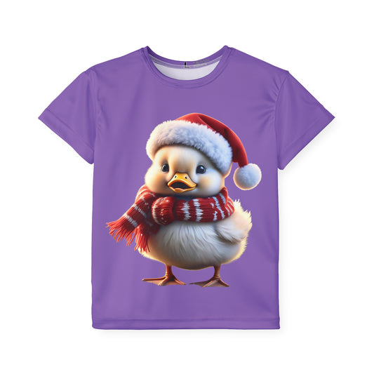 cartoon christmas duckling
