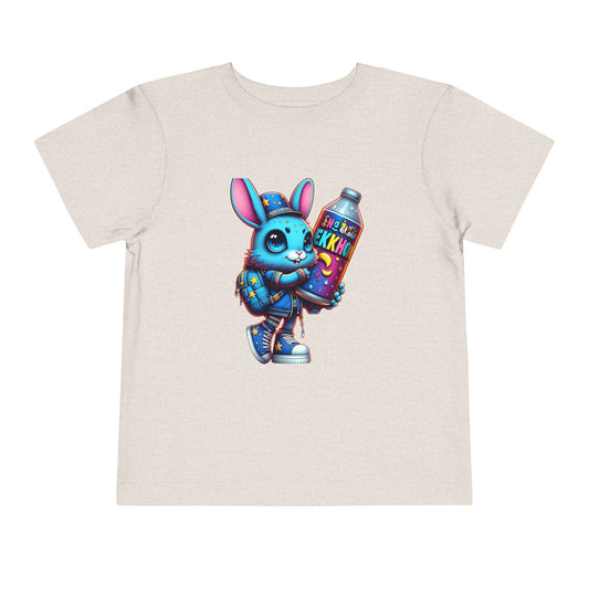 A cute bunny and his water-resistant T-shirt