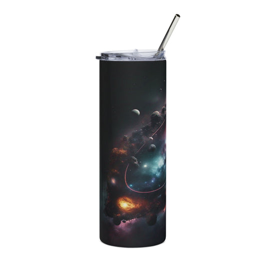 20oz Space-Style Stainless Steel Tumbler - Perfect for Holidays and Outdoor Adventures
