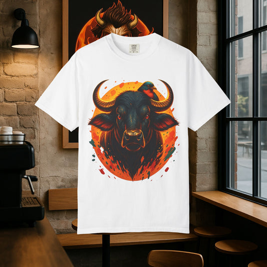 Bold Bull Graphic T-Shirt - Unisex, Casual Wear, Unique Gift for Him or Her, Perfect for Festivals and Celebrations