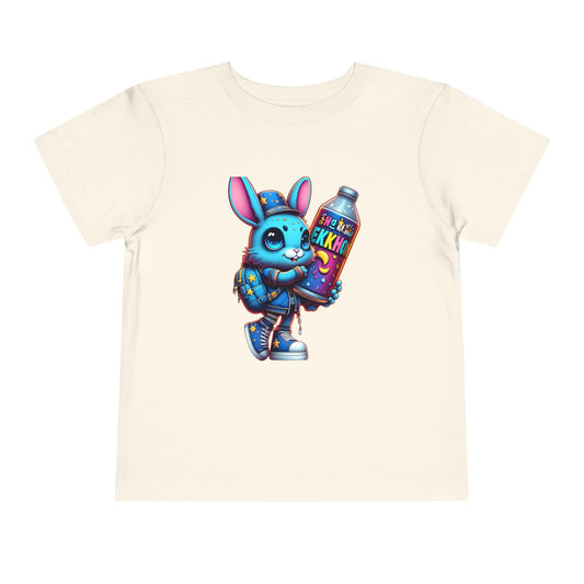 A cute bunny and his water-resistant T-shirt